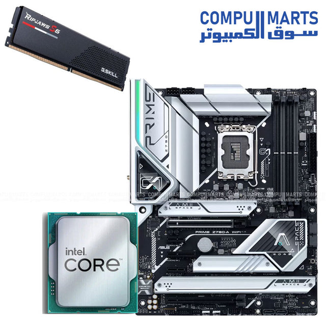 CMR Bundle 13 i7-14700KF – PC Bundle – Intel ASUS G.SKILL – 20-Core 5.6GHz DDR5 32GB 5600MHz Z790 WiFi PCIe 5.0 Gaming Build