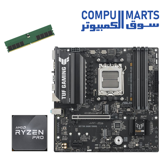 CMR Bundle 6 Ryzen 7 7445 PRO + ASUS A620M-PLUS + Kingston 8GB DDR5 5600 Desktop Bundle
