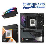 AMD Ryzen 9 9900X3D bundle with X870E AORUS Master motherboard and 64GB DDR5 6000MHz RGB RAM
