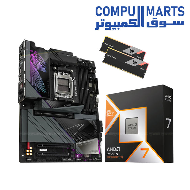 GIGABYTE X870E AORUS MASTER motherboard in CMR MASTER 1 Bundle