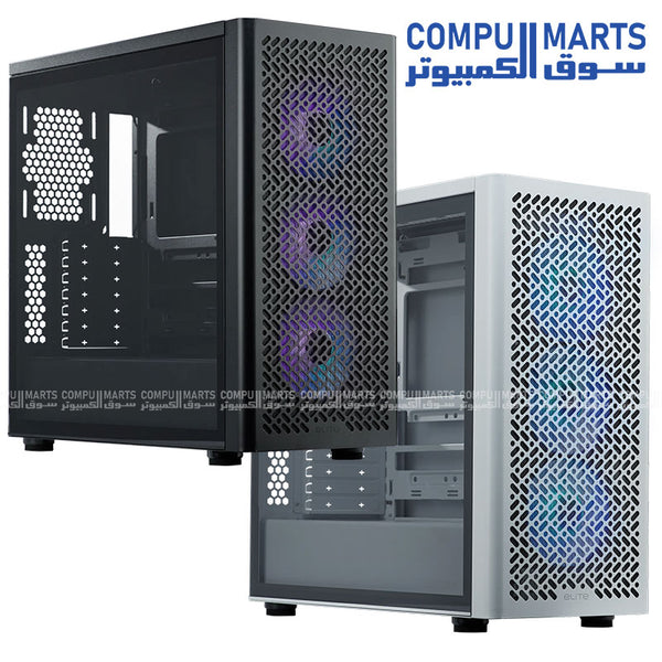 COOLER MASTER Elite Series case with USB 3.2 Gen1 Type-A and USB 3.2 Gen1 Type-C front I/O connectivity