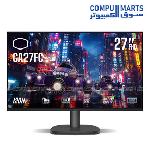 COOLER MASTER GA27FC gaming monitor with 27-inch FHD IPS 120Hz display and Adaptive Sync available in Egypt