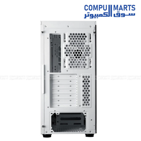 Cooler Master gaming case featuring tempered glass, FineMesh airflow design, ARGB lighting, and support for GPUs up to 410 mm available from Compumarts.