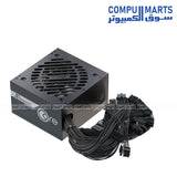 Reliable 750W ATX power supply with 80 Plus Gold certification fixed braided cables and full protection suite suitable for PC builds in Egypt