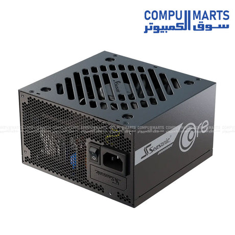 Seasonic Core GX-750 unit featuring smart silent fan control 120 mm fan and advanced protection OCP OPP OTP OVP SCP UVP