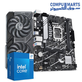 Intel Core i7-14700F + ASUS DUAL GeForce RTX 4060 Ti 8GB Bundle – High-Performance Gaming & Productivity PC Combo – LGA1700 – Egypt

