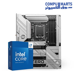 Intel Core i7-14700K Processor + MSI Z790 PROJECT ZERO Motherboard Bundle – LGA1700 Platform – High-End Gaming & Content Creation Build – DDR5 Support – Egypt

