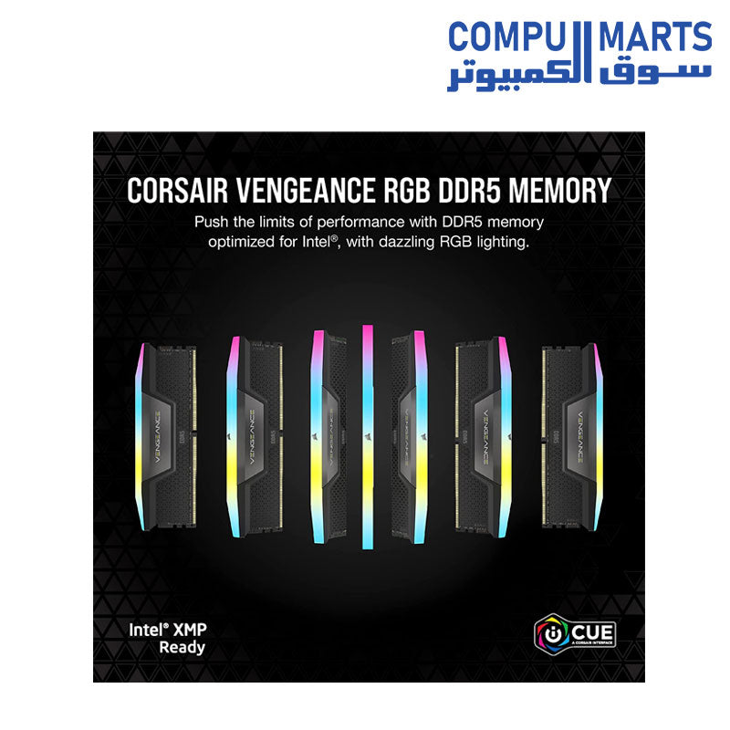 vengeance-rgb-ddr5-ram-corsair-black-5600MHz