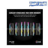 CORSAIR VENGEANCE RGB DDR5 32GB (2x16GB) 7200MT/s CL34 Desktop Gaming Memory Kit – Black