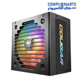 VTE-X2-650W-Power Supply-COUGAR-ARGB-80-Plus-Bronze