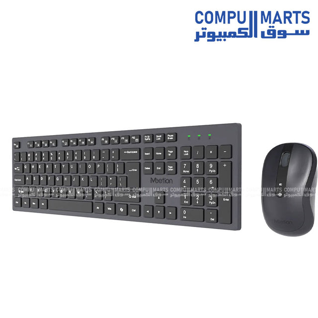 Meetion CW216 Wireless Keyboard and Mouse Combo slim silent design