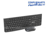 Meetion CW295 Wireless Keyboard and Mouse Combo slim silent design