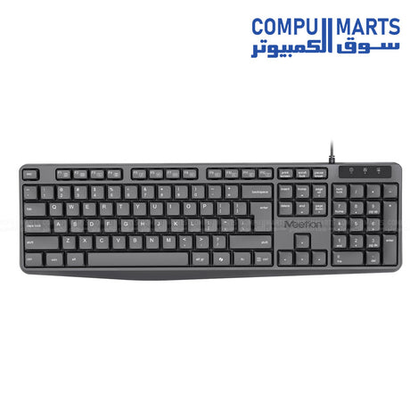 Meetion C235 Wired Keyboard and Mouse Combo black ergonomic design
