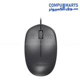 Meetion C235 Wired Keyboard and Mouse Combo black ergonomic design