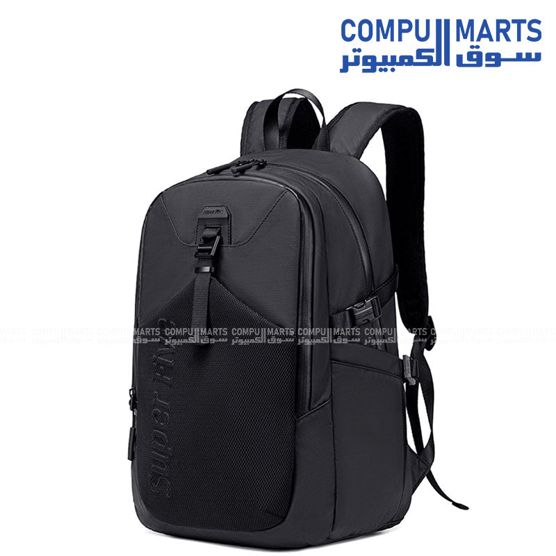 Black Chantria Super Five FB00701 water-resistant backpack with multi-pockets