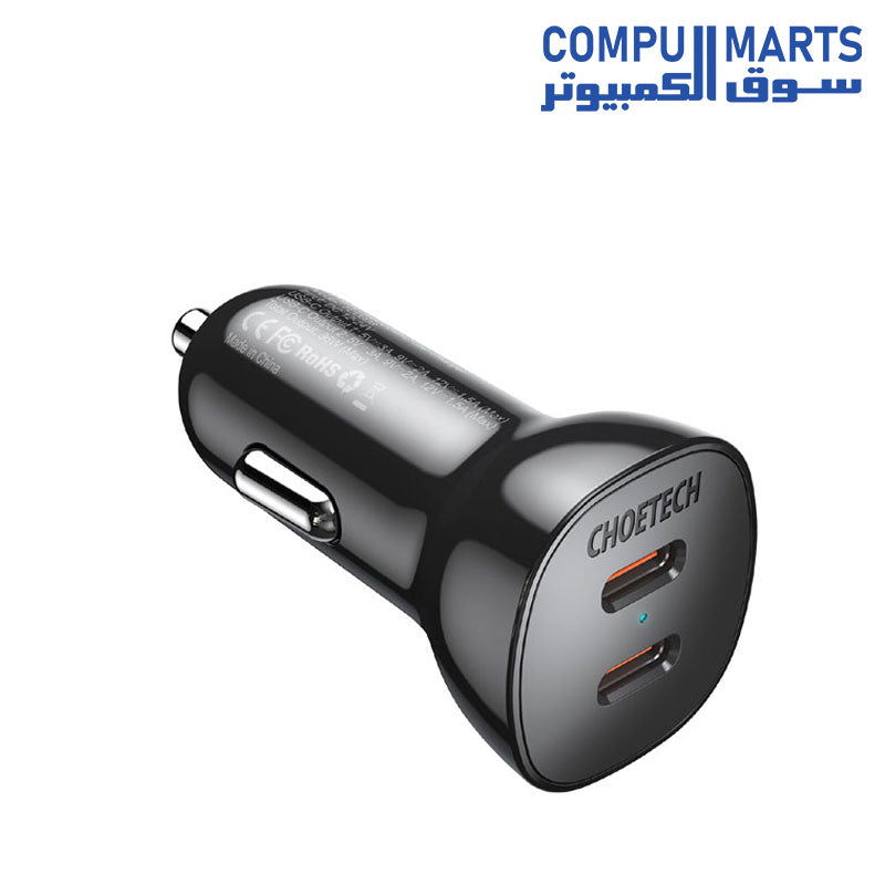 TC0008-Car Charger-Choetech-USB-C-36W