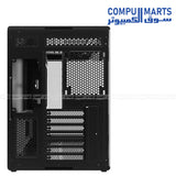 Cooler Master Elite 600 ARGB ATX mid tower cabinet with tempered glass side panel and RGB lighting for gaming PC setup