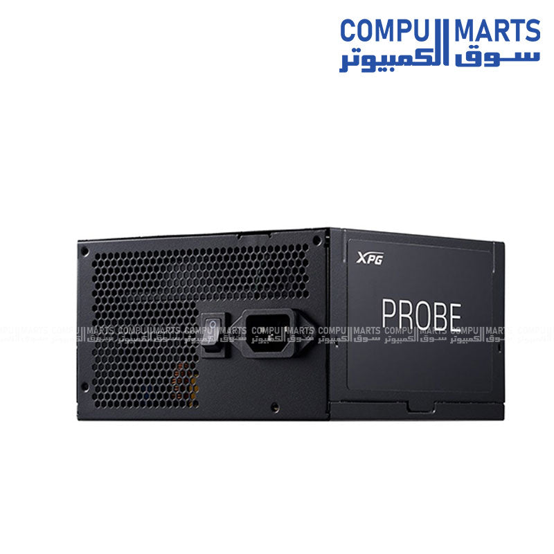 Cooler Master Elite 600 ARGB gaming case with four RGB fans bundled with XPG 700W 80 Plus Bronze power supply for PC build