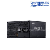 Cooler Master Elite 600 ARGB gaming case with four RGB fans bundled with XPG 700W 80 Plus Bronze power supply for PC build