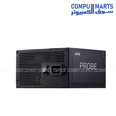 Cooler Master Elite 600 ARGB gaming case with four RGB fans bundled with XPG 700W 80 Plus Bronze power supply for PC build