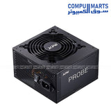 Cooler Master Elite 600 ARGB gaming case with four RGB fans bundled with XPG 700W 80 Plus Bronze power supply for PC build