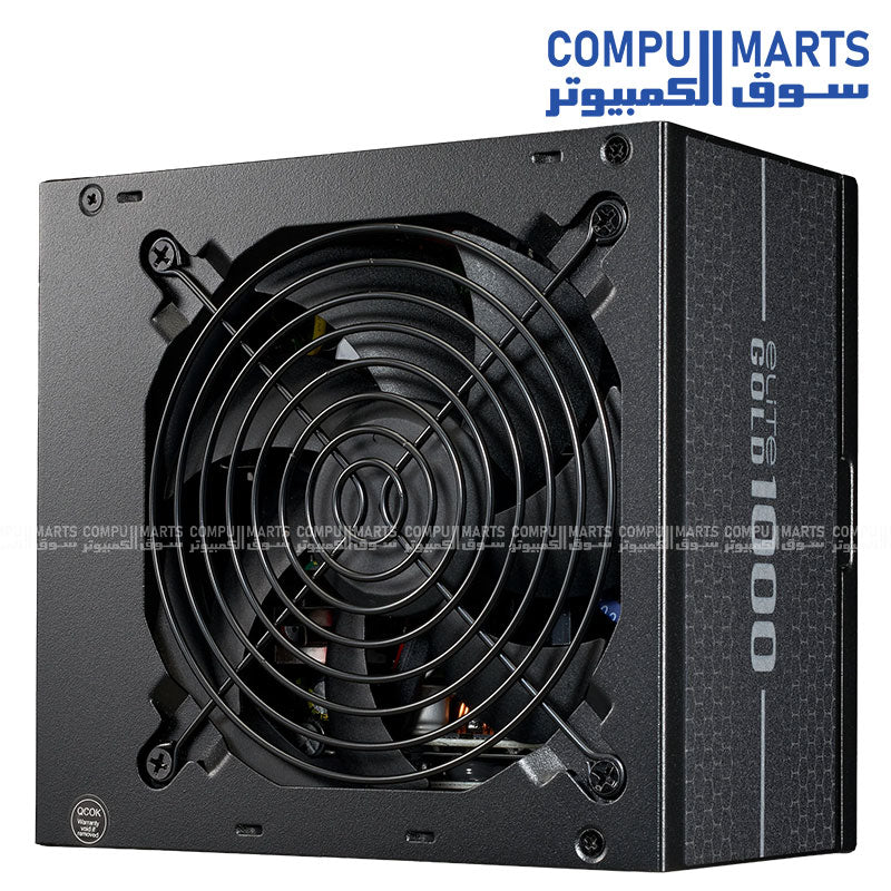 Cooler Master Elite Gold 1000 Power Supply with 1000W output, fully modular design, ATX 12V Ver. 3.1 support, and 80 PLUS Gold certification