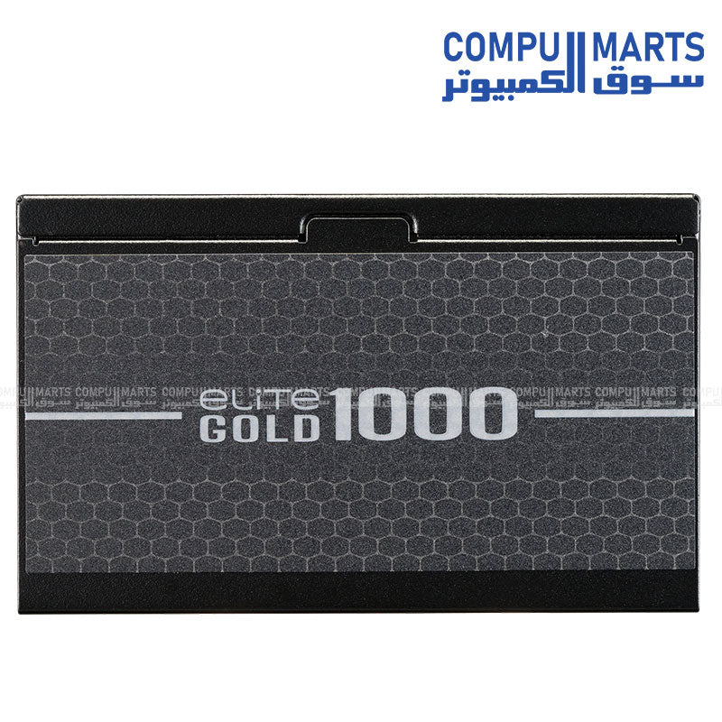 ELITE GOLD 1000 power supply featuring Active PFC, 120mm FDB fan, and ATX form factor for power supply Egypt searches