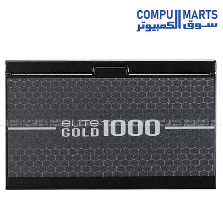 ELITE GOLD 1000 power supply featuring Active PFC, 120mm FDB fan, and ATX form factor for power supply Egypt searches