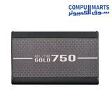 Front view of the Cooler Master Elite Gold 750W power supply unit sold at Compumarts.