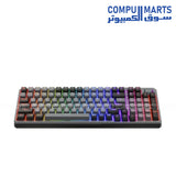 Cooler Master MK770  Wireless Mechanical RGB Gaming Keyboard, Kailh Box V2 Linear Red Switches, Gasket Structure, Hot-Swappable, Bluetooth|2.4GHz, Tactile 3-Way Dial, QWERTY