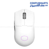 Cooler Master MM712 Hybrid Wireless Gaming Mouse White Matte – 19000 DPI precision sensor
