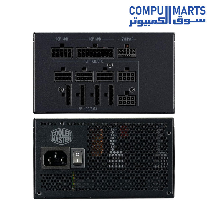 Cooler Master MWE Gold 1050 V2 ATX3.0 Full Modular 1050W 80 Plus Gold ...