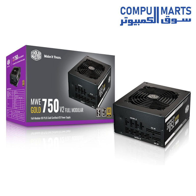 Cooler Master MWE Gold 750 V2 Full Modular, 750W, 80+ Gold
