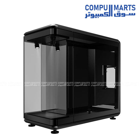 MasterFrame 360 PC case with panoramic glass design and RGB spotlight accessories Egypt