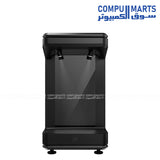 Black mid tower PC case with Mini-ITX Micro-ATX ATX and BTF motherboard support available for PC case Egypt buyers