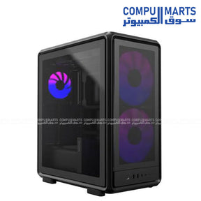 Cooler Master MasterFrame 500 Mesh ARGB Mid Tower Case Black Tempered Glass