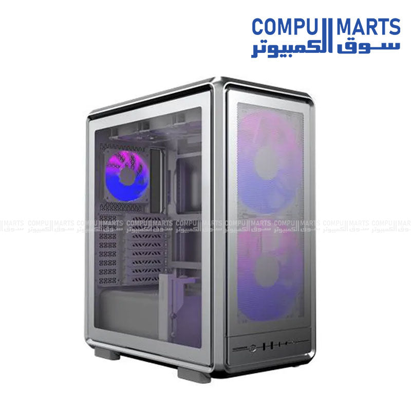 Cooler Master MasterFrame 500 Mesh ARGB Mid Tower Case Black Tempered Glass