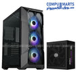 Cooler Master TD500 Mesh V2 gaming case with mesh front panel and ARGB fans bundled with 750W Gold ATX 3.1 power supply