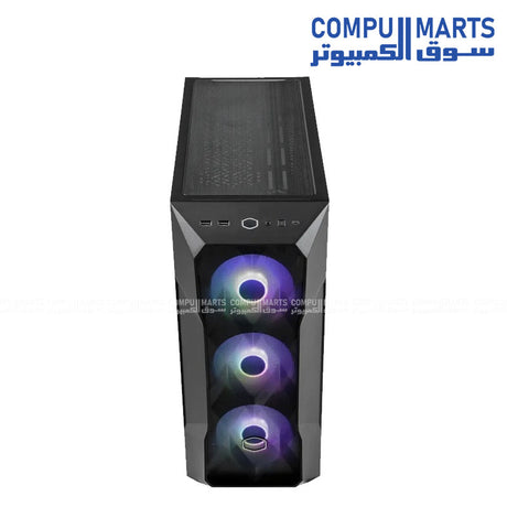 Cooler Master TD500 Mesh V2 gaming case with mesh front panel and ARGB fans bundled with 750W Gold ATX 3.1 power supply