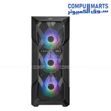 Cooler Master TD500 Mesh V2 gaming case with mesh front panel and ARGB fans bundled with 750W Gold ATX 3.1 power supply