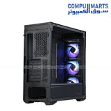 Cooler Master TD500 Mesh V2 gaming case with mesh front panel and ARGB fans bundled with 750W Gold ATX 3.1 power supply