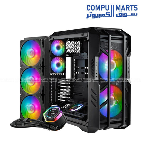 Cooler Master HAF 700 ARGB case -MasterLiquid ION 360 liquid cooler bundle for high-performance -gaming PC builds