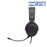 Cooler Master CH331 USB Gaming Headset with virtual 7.1 surround sound, 50mm drivers, detachable boom microphone, USB connectivity, passive noise cancelling, and inline controls available in Egypt