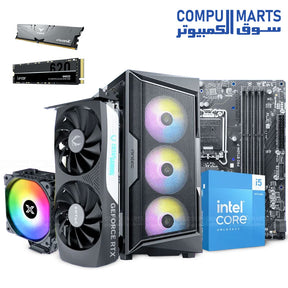  OFFER 7-7 Bundle 4 – Core i5-14600K, MSI PRO B760M-P, 16GB DDR4 3600MHz, RTX 4060 Ti, 1TB NVMe SSD, Antec AX61 Elite Case, 600W Gold Power Supply – High-Performance Gaming PC Egypt