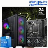 Core i5-14400F gaming PC bundle with RTX 3060 Ventus 2X graphics card, 16GB RAM, MSI B760M-E motherboard, and MSI 240Hz gaming monitor, optimized for high-performance gaming and smooth visuals.