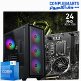 Core i5-14400F gaming PC bundle with RTX 3060 Ventus 2X graphics card, 16GB RAM, MSI B760M-E motherboard, and MSI 240Hz gaming monitor, optimized for high-performance gaming and smooth visuals.