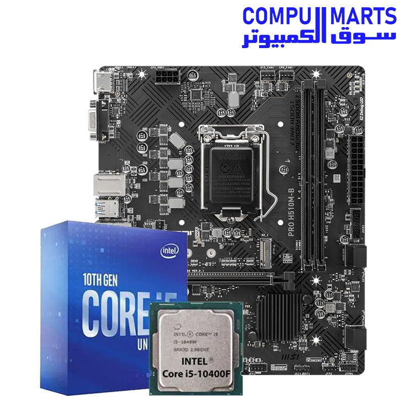Core i5-10400F – CPU and Motherboard Bundle – MSI – mid-range performance combo