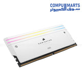 Corsair Dominator Titanium RGB 64GB DDR5 6400MHz CL32 White Gaming RAM Memory Kit