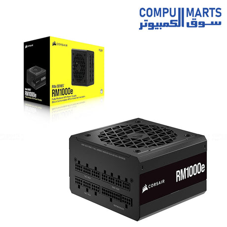 Corsair RM1000e 1000W Fully Modular ATX 3.1 Power Supply Unit Black