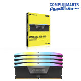 Corsair VENGEANCE RGB 128GB (4x32GB) DDR5 5600MT/s CL40 UDIMM Desktop RAM – Intel XMP – Black
